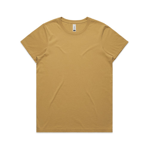 FADED MUSTARD wo's-maple-faded-tee-fadedmustard